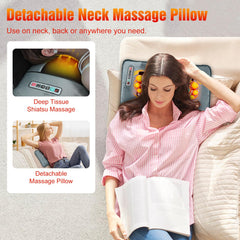 Wilytyres detachable neck massager demonstrates kneading action for shoulder relief.