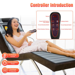 Wilytyres massage mat with non-slip bottom stays in place on surfaces