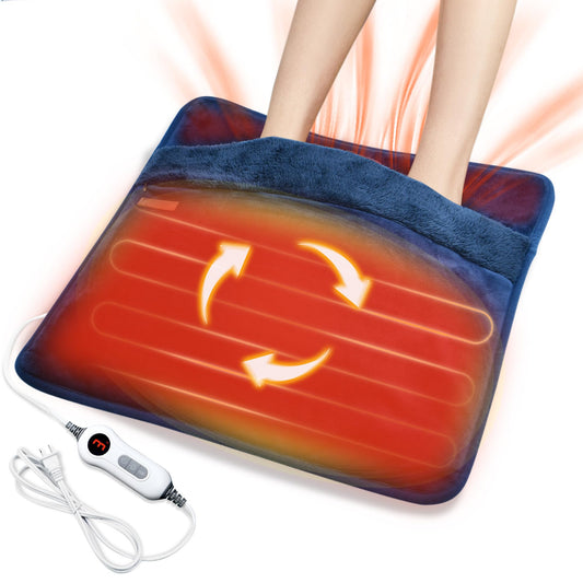 WIMIRIL electric foot warmer with dual sided heat for even warmth
