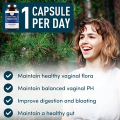WINDSOR BOTANICALS 19B CFU capsule close-up highlights potency for vaginal health.
