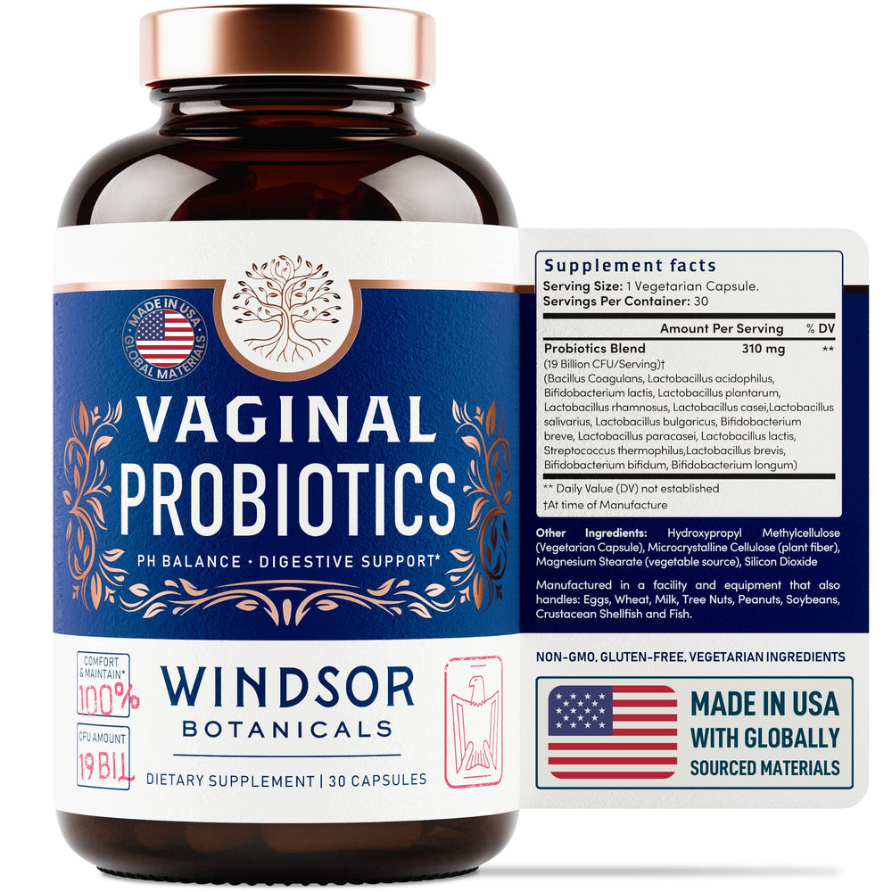 WINDSOR BOTANICALS daily-use scene suggests a simple wellness routine.