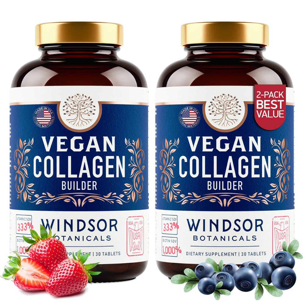 Windsor Botanicals vegan collagen 2-pack box showcases value for daily beauty support