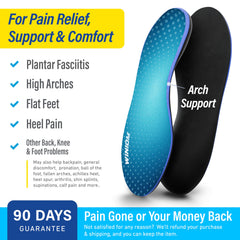 WINIOM shock-absorption insoles cushion every step.