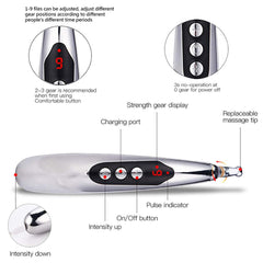 Winnes Acupuncture Pen ergonomic handle for comfortable grip
