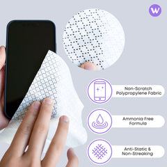 Wipemart See Clear wipes open pack displaying convenient pre-moistened towels.
