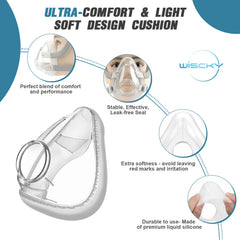Wiscky AirFit F20 clips included simplify securing the mask during bedtime.