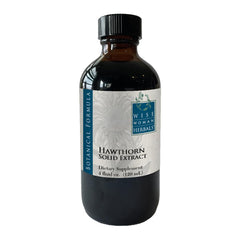 Wise Woman Herbals hawthorn solid extract bottle for cardiovascular wellness.