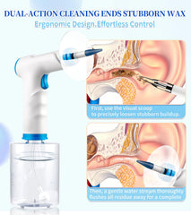 WisePulse ear-cleaner-led-light-illumination highlights visibility during cleaning.