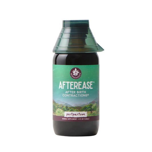 WishGarden AfterEase bottle front label highlighting postpartum support.