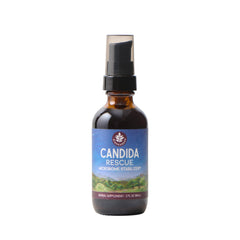WishGarden Candida Rescue bottle front for easy daily use on the go.