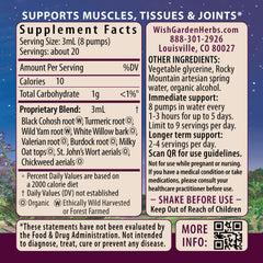 WishGarden Deep Recovery liquid drops close-up highlighting quick absorption