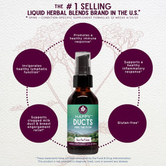 WishGarden Happy Ducts bottle label with gluten-free vegan ingredients