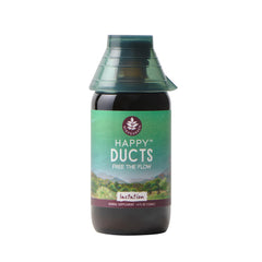 WishGarden Happy Ducts bottle pour showing quick relief potential for clogged ducts
