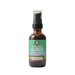 WishGarden Kick-Ass Allergy for Pregnancy bottle pour for quick dosing.