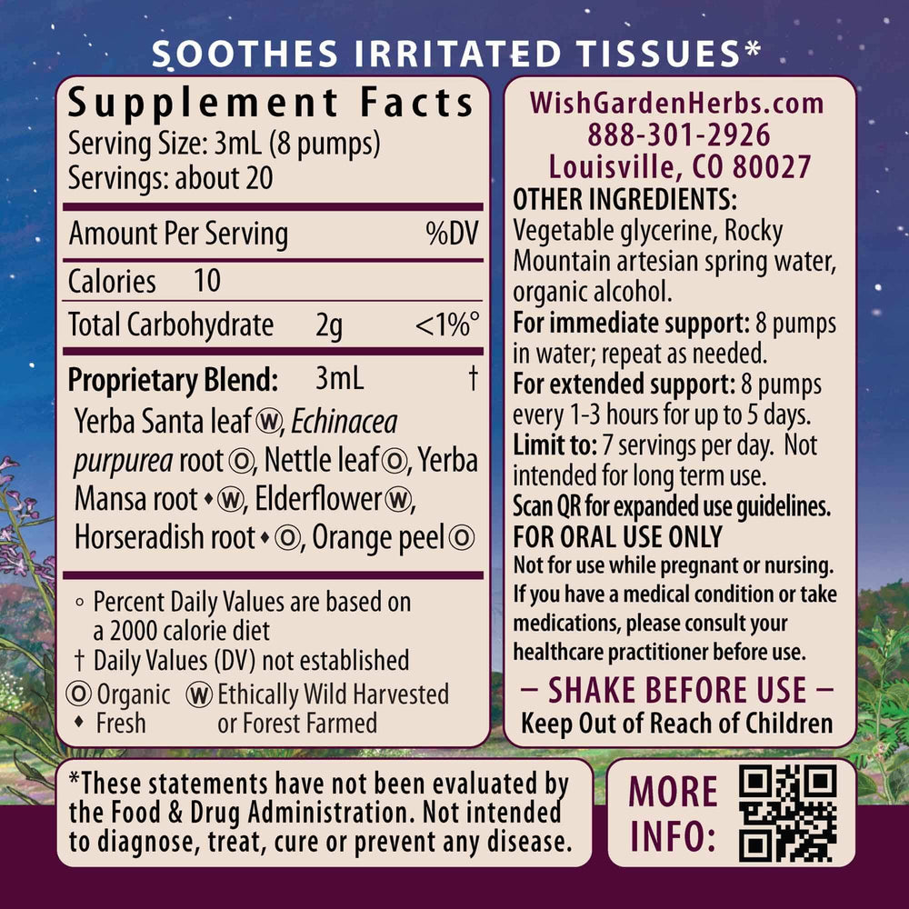 WishGarden Kick-Ass Allergy & Sinus 3ml dosing in water shows rapid absorption.