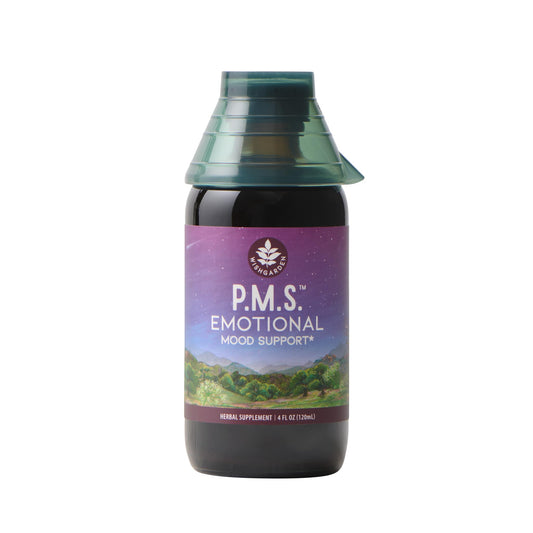 WishGarden PMS Emotional bottle front for daily mood support.