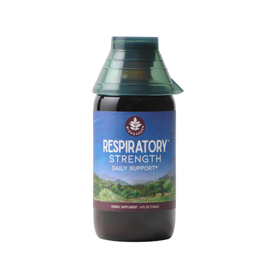 WishGarden Respiratory Strength bottle ready for daily lung support