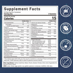 Wiszeen Men's Multivitamins Gummies poured into hand, highlighting easy daily use and focus.