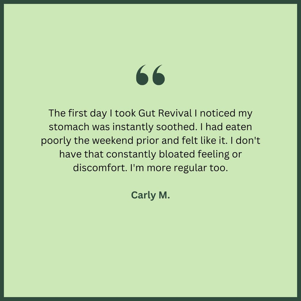 With Meraki Co. Gut Revival scene promoting daily digestive wellness and microbiome balance.