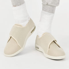 W&LESVAGO beige walking shoe—great gift for loved ones with foot challenges