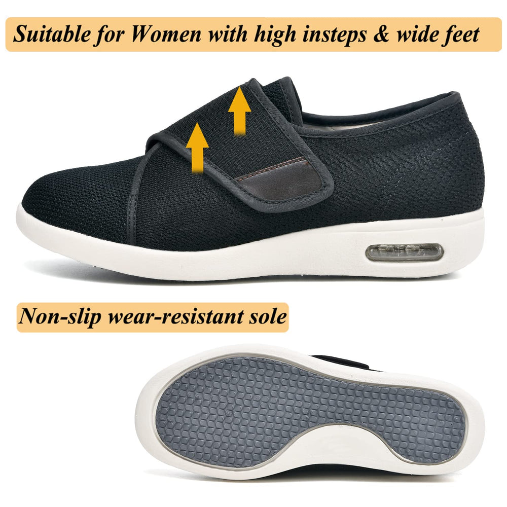 W&LESVAGO heel area with air cushion supports smoother steps.