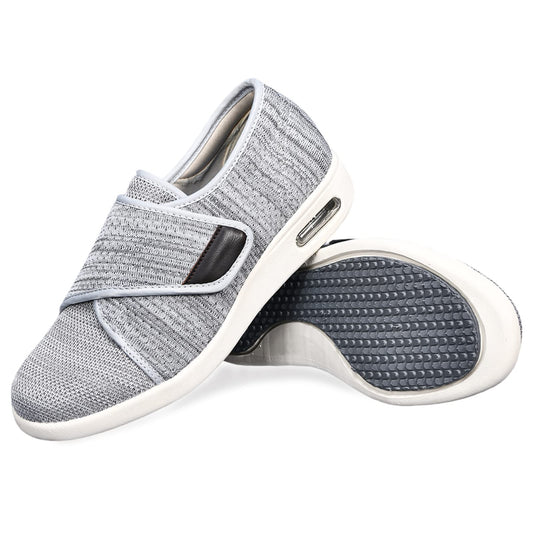 W&LESVAGO wide-width walking shoes with Velcro closure for adjustable fit