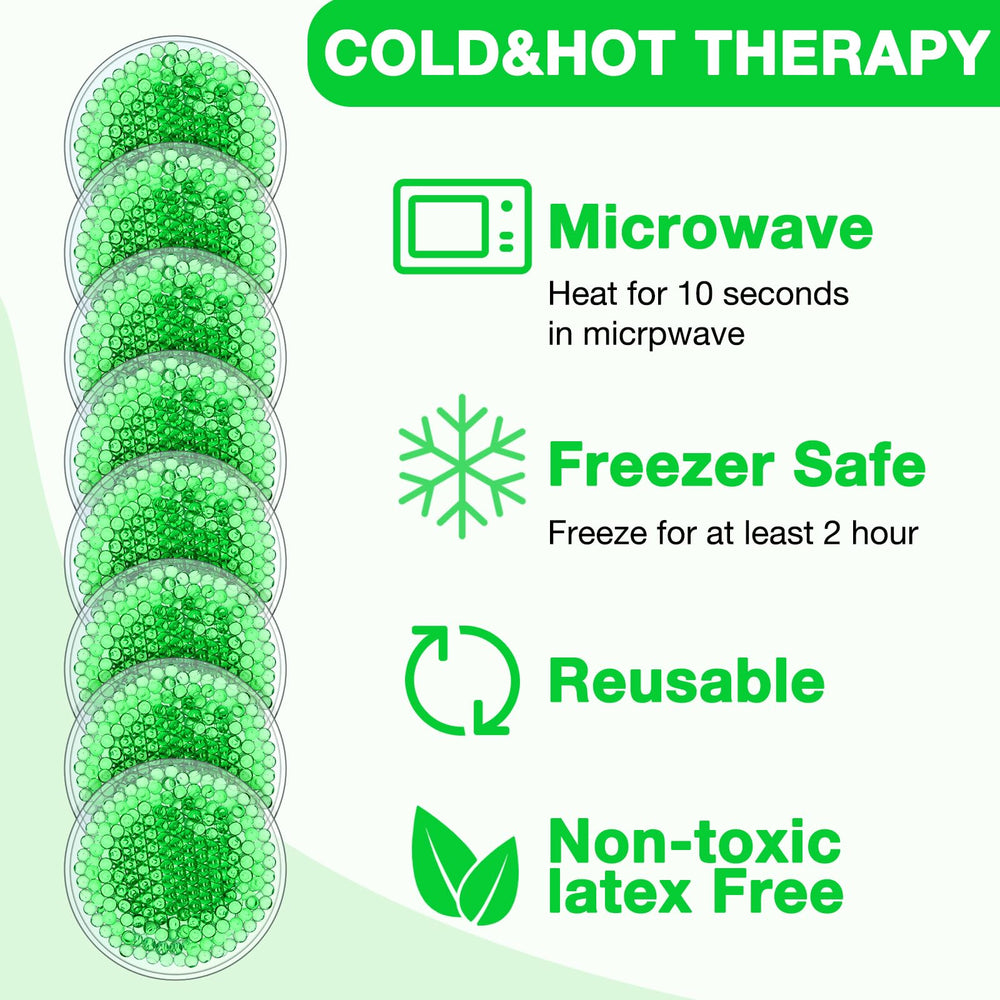 Woanger Boo Boo Ice Pack round green supports breastfeeding comfort.