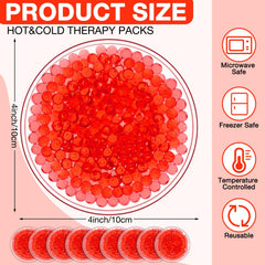 Woanger round red ice pack 10x10 cm for tired eyes cooling