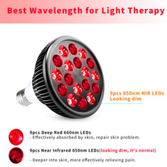wolezek red light therapy bulb for knee targets joints with infrared warmth