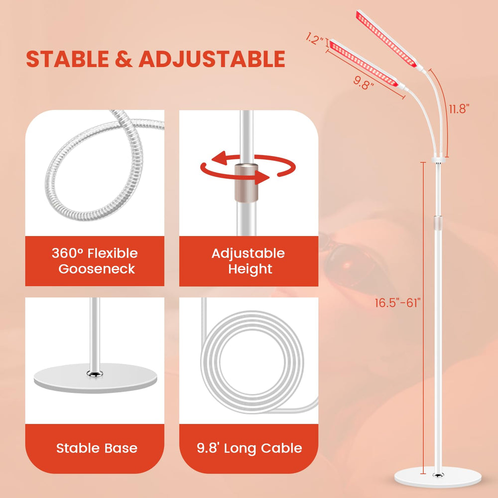 Wolezek lamp long 9.8 ft cord for flexible placement