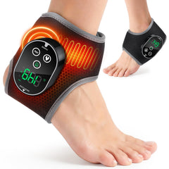 WoloyHeatie cordless ankle heating pad front view for targeted warmth and relaxation.