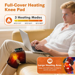 WoloyHeatie Knee Massager with extension straps fits shoulders and elbows.