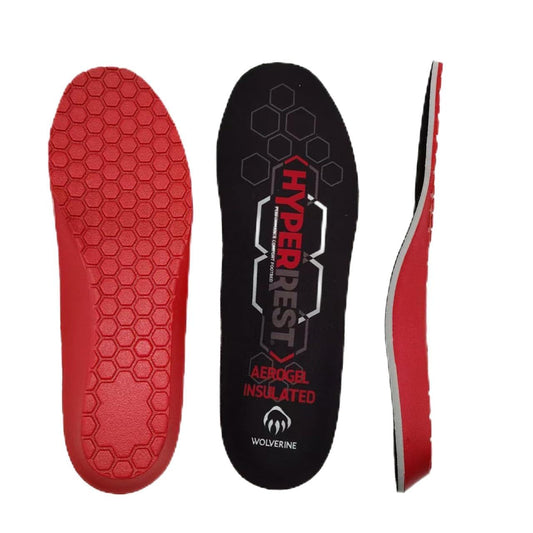 WOLVERINE HyperRest Aerogel insulated insole product shot showing warmth and cushioning.