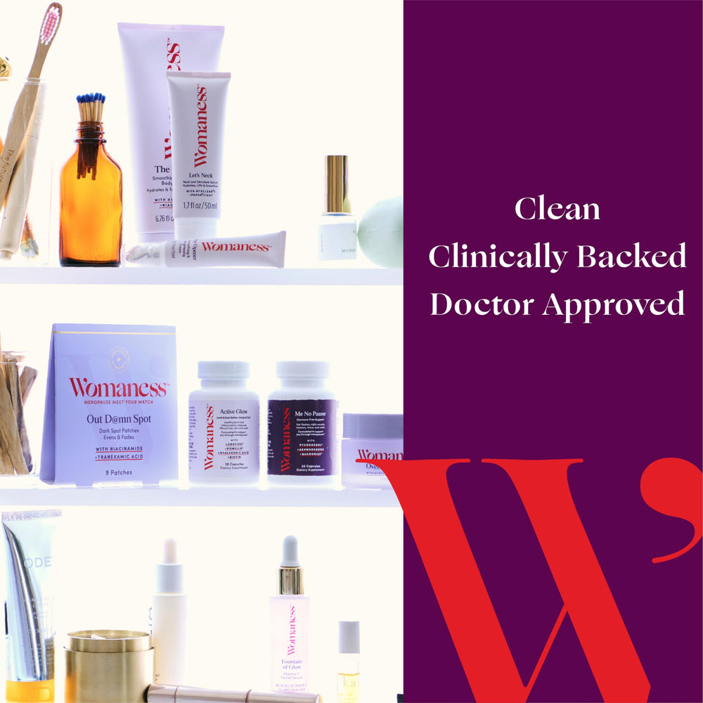 Womaness Active Glow hair strand image hinting at healthier, fuller hair