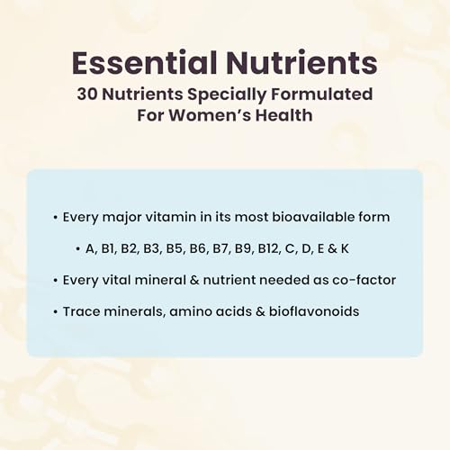 Women's Health Network Essential Nutrients glass bottle – elegant presentation for daily wellness routines.