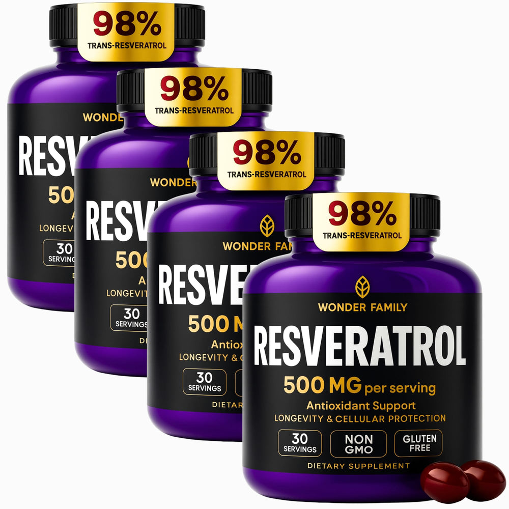 Wonder Family Resveratrol 2000mg bottle ready for daily use.