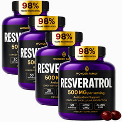 Wonder Family Resveratrol 2000mg bottle ready for daily use.