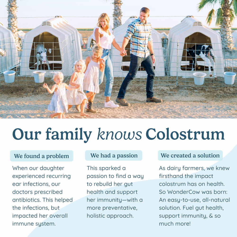 WONDERCOW Colostrum Capsules natural ingredients focus for overall wellness