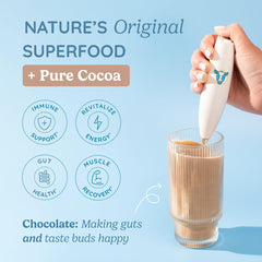 WonderCow colostrum powder smoothie idea demonstrates versatile usage for daily energy.