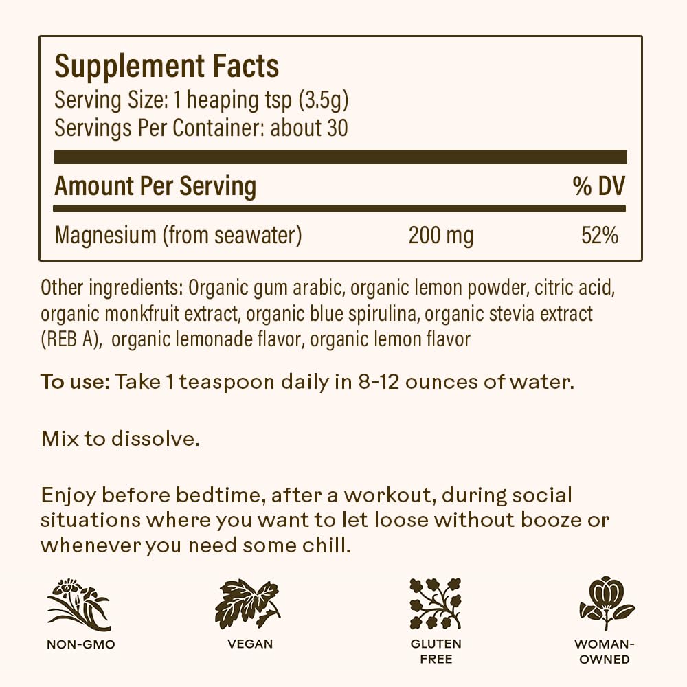Wooden Spoon Herbs Magic Magnesium Blue Lemonade pour demonstrates easy mixing.