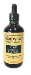 Woodstock Herbal Products C&F Seasonal Support bottle pour for daily seasonal balance