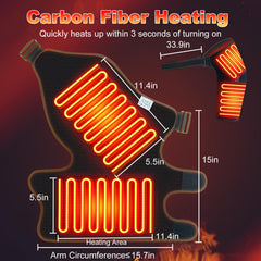 WOOLALA portable electric heat pad in use provides warmth on the go.