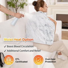 Woomer Heating Pad two-hour auto-off enhances safety.