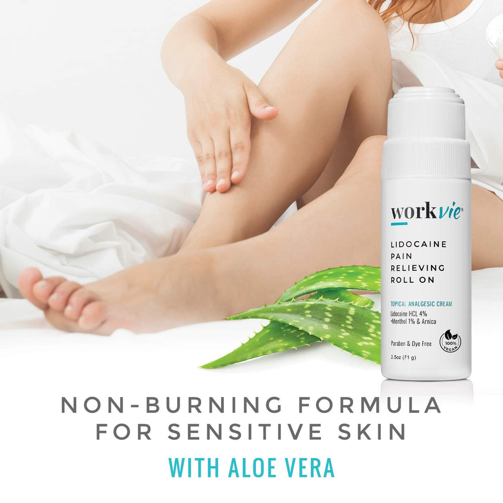 Workvie aloe vera balance for sensitive skin during relief.
