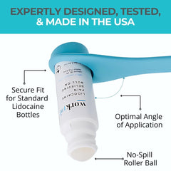 Workvie odorless lidocaine cream roll-on for clean, quick relief