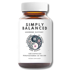 WorthWell Simply Balanced bottle front shows daily balance and calm focus