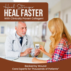 Wound Care Plus collagen powder chocolate mix‑in for coffee or smoothies