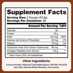 Wound Care Plus collagen powder chocolate shake ready to boost daily flavor