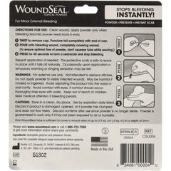 Compact, travel-ready packaging fits into first aid kits.
