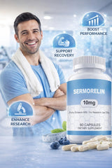 WUCOO Sermorelin 60-count packaging image with label, ready for inventory and testing.